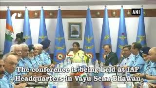 Watch Defence Minister Nirmala Sitharaman inaugurates IAF Commandersâ€™ Conference Video