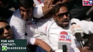 Watch CONGRESS DEMAND FOR DHARNA CHOWK AT INDRA PARK TV11 NEWS 17TH APR 2017 Video