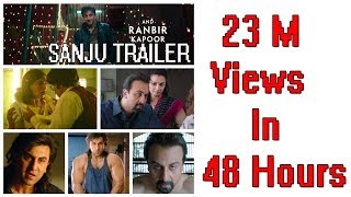 Watch Sanju Trailer Gets 23 Million Views In 48 Hours Video