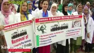 Watch Nurses Association Protest In LD Hospital In favour of Grade and Promotions(VidBy Shuja Baqal Video