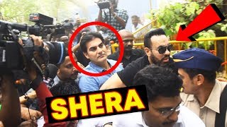 Watch Salman Khan's Bodyguard Shera Protecting Arbaaz Khan At Police Station | IPL Betting Scam Video