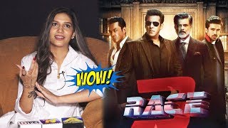Watch Sapna Choudhary REACTION On Salman Khan's RACE 3 Video