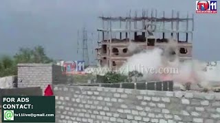 Watch GHMC DEMOLITION BY IMPLOSION TECHNIQUE NOT SUCCESSFUL  AT MADHAPUR TV11 NEWS   9TH MAY 2017 Video