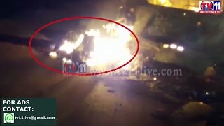 Watch WOMEN BURNT ALIVE WHEN HT CURRENT WIRE FELL ON CAR AT YACHARAM HYDERABAD TV11 NEWS 13TH MAY 2017 Video