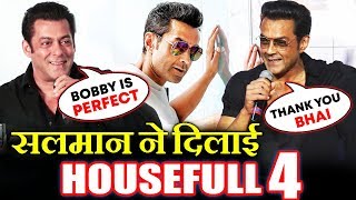 Watch Bobby Deol BAGS Akshay Kumar's HOUSEFULL 4 Because Of Salman Khan Video