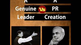 Watch Leaders have answers. Actors have scripts: Difference Between Rahul Gandhi and Narendra Modi Video