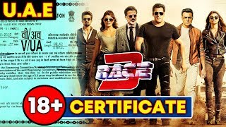 Watch Salman Khan RACE 3 GETS ADULT Certificate In UAE Video