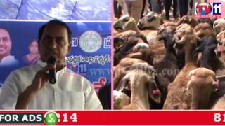 Watch MINISTER INDRAKARAN REDDY LAUNCHES SHEEP DISTRIBUTION SCHEME AT NIRMAL TV11 NEWS 21ST JUNE 2017 Video
