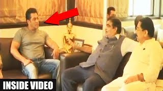 Watch Inside Video: Salman Khan And Salim Khan Discussion With BJP's Nitin Gadkari Over 2019 Modi Election Video