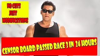 Watch RACE 3 Movie Gets Censor Certificate In Just 24 Hours Video