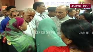 Watch Rajnath reaches out to Pak shelling-hit border dwellers in Jammu region Video