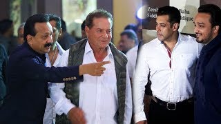 Watch Salman Khan's Father Salim Khan And Arbaaz At Baba Siddique Iftaar Party 2018 Video