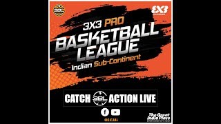 Watch 3x3 Pro Basketball League Indian Sub-Continent Season 1, Round 1 - Day 1. Video