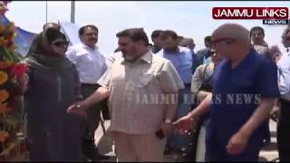 Watch Mehbooba throws open newly constructed Mehjoor Nagar bridge Video