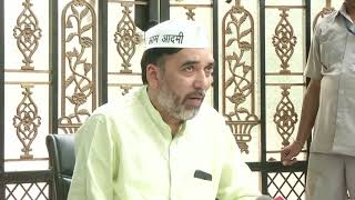 Watch Gopal Rai briefs media on Poorna Rajya Andolan Video