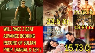 Watch Will RACE 3 Beat Advance Booking Of Tiger Zinda Hai Sultan Dangal PRDP Dhoom 3? Video