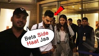 Watch Anushka Sharma And Virat Kohli SPOTTED At Airport Video