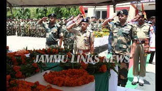 Watch Floral tributes paid to martyred BSF personnel in Jammu Video