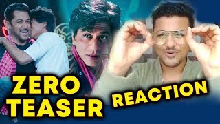 Watch ZERO TEASER REACTION | Shahrukh Khan And Salman Khan BLOCKBUSTER JODI | EID Dhamaka Video