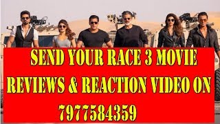 Watch SEND Your RACE 3 MOVIE Reviews And Reaction Video On 7977584359 Video