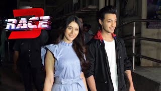 Watch Loveratri Actress Warina And Aayush Sharma At RACE 3 GRAND PREMIER | PVR JUHU | Salman Khan Video