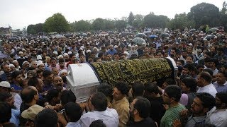 Watch Journalist Shujaat Bukhari laid to rest in ancestral village in Kashmir Video