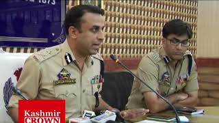 Watch IGP Kashmir SP Pani addressing Press Conference in Srinagar ( Shuja Baqal) Video