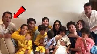 Watch Salman Khan And Family Wishes Eid Mubarak To Fans | Eid 2018 Video