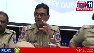 Watch ANNUAL PRESS MEET AT CYBERABAD COMMISSIONERATE OFFICE | Tv11 News | 23-12-2017 Video