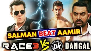 Watch Salman Khan's RACE 3 BEATS Aamir Khan's PK and Dangal Video
