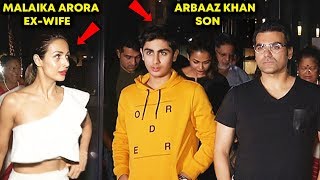 Watch Arbaaz Khan IGNORES Malaika Arora In Front Of Their Son Arhaan Khan After Divorce Video