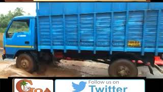 Watch Rain exposes shoddy flyover work in Cortalim Video