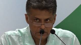 Watch India's GDP: Highlights of AICC Press briefing by Manish Tewari at Congress HQ Video