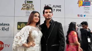 Watch Divyanka Tripathi, Hina Khan, Mouni Roy, Ardeep At 11th Gold Award 2018 Video