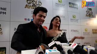 Watch Dipika Kakar & Shoaib Ibrahim At 11th Gold Award 2018 Video