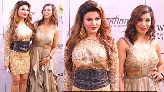 Watch Arshi Khan And Rakhi Sawant At GOLD Awards 2018 Red Carpet Video