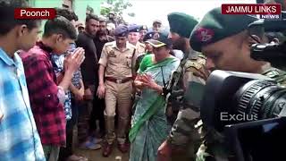 Watch Defence Minister Nirmala Sitharaman meets martyred jawan's family in Poonch Video
