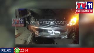 Watch CI GIRISH RAO IN DRUNK AND DRIVE CASE, 3 CRITICALLY INJURED IN MEDCHAL | Tv11 News | 30-01-2018 Video