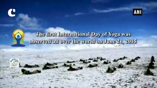 Watch ITBP personnel perform 'Surya Namaskar' at 18,000 feet in Ladakh Video
