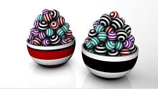 Watch Making 3D Composition using Dynamic in Cinema 4D Tutorial Video