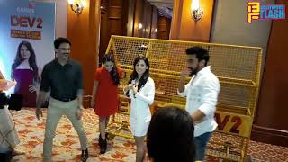 Watch Pooja Bose Fall Down With Ashish Chaudhary At Dev 2 Show Launch Video