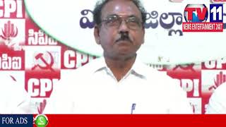 Watch CPI LEADER STALIN ADRESSES PRESS MEET IN PADERU , VISHAKA | Tv11 News | 12-02-2018 Video