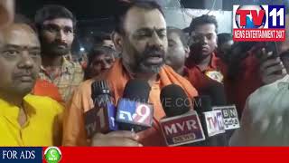 Watch CHATRAPATI SHIVAJI STATUE INAUGURATION AT QUTHBULLAPUR | Tv11 News | 20-02-2018 Video