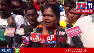 Watch POLICE REMOVED ELECTRICITY WORKERS CAMP IN IBRAHIMPATNAM  | Tv11 News | 22-02-2018 Video
