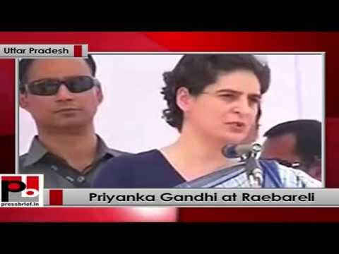 Watch Priyanka Gandhi Vadra attacks BJP and Narendra Modi Video