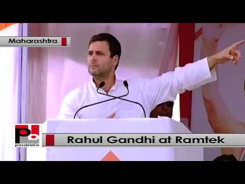 Watch Rahul Gandhi at Congress election rally at Ramtek, Maharashtra Video