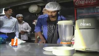 Watch TDP MLA Bollineni Rama Rao Complaints To Food Officials On Minerva Grand Hotel | Vijayawada | iNews Video