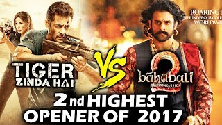 Watch Tiger Zinda Hai Becomes SECOND HIGHEST Opener Of 2017 After Baahubali 2 Video
