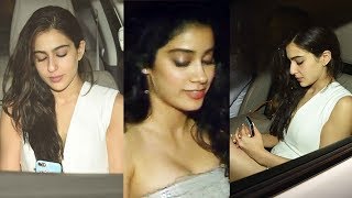 Watch HOT Jhanvi Kapoor & Sara Ali Khan At Karan Johar's Birthday Bash 2017 Video