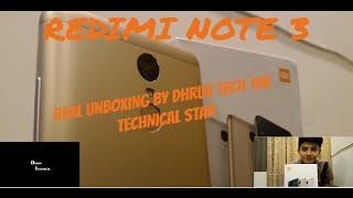 Watch {HINDI} REAL UNBOXING OF REDIMI NOTE 3 BY THE TECHNICAL STAR Video